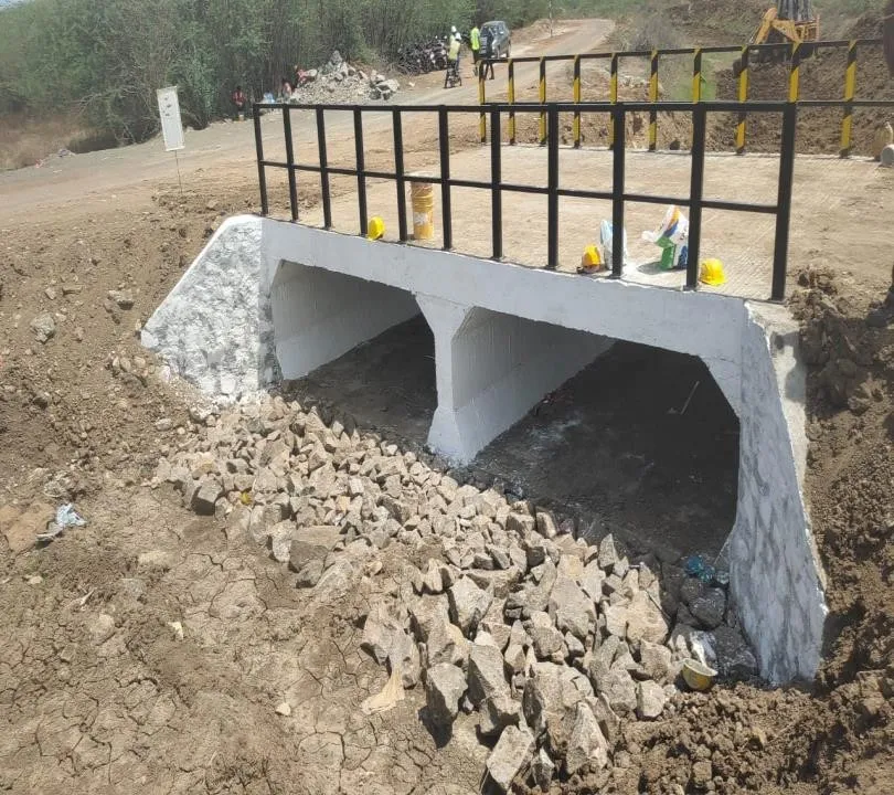 Drain and road work