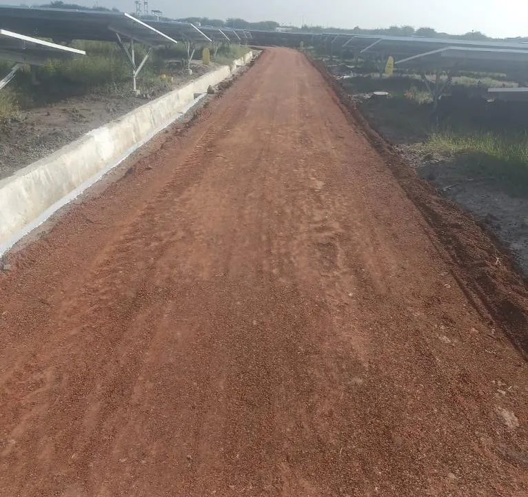 Drain and road work