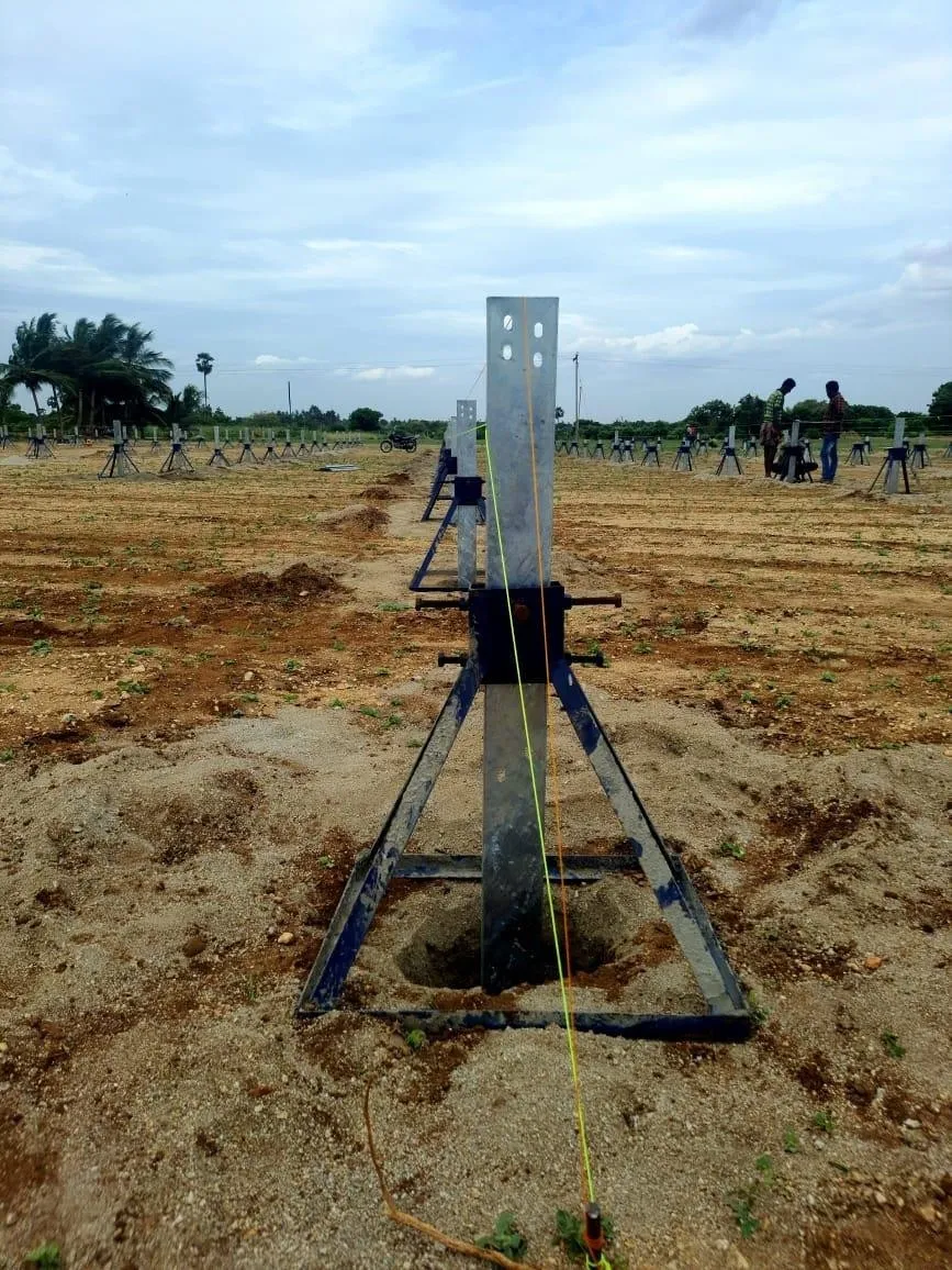 Pile foundation for MMS