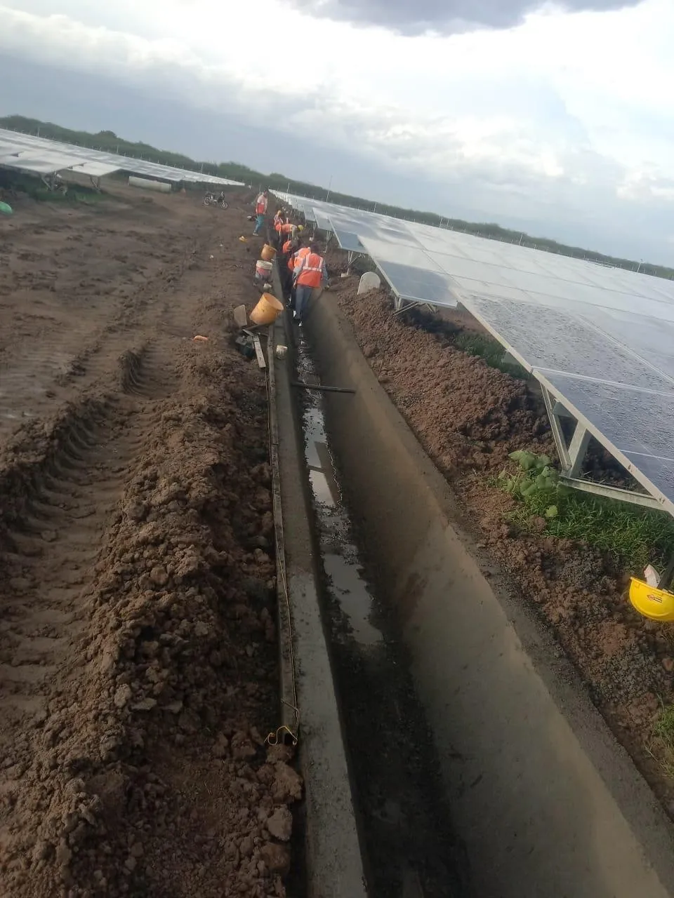 Drain and road work