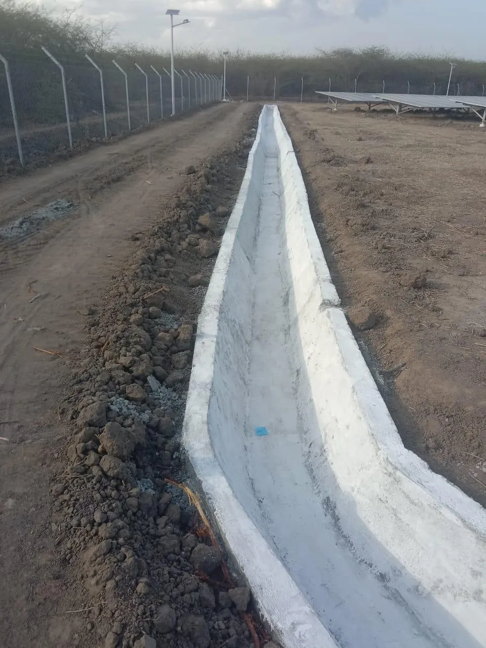Drain and road work